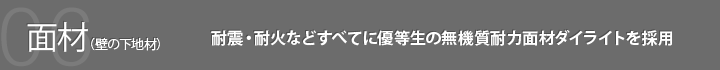 面材(壁の下地材)
