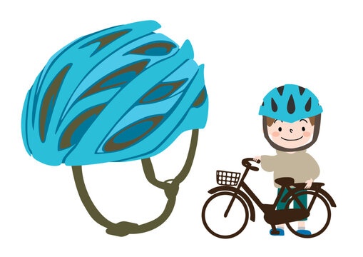 自転車でヘルメットを着用するヘルメットは盗まれないの？