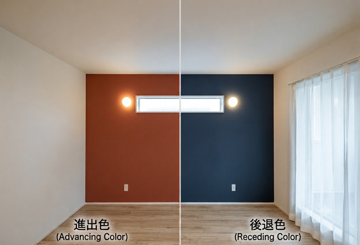 「進出色」と「後退色」の色のマジックで叶える、広がりを感じる空間づくり