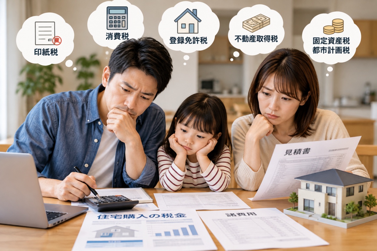 住宅を購入するときの税金は?