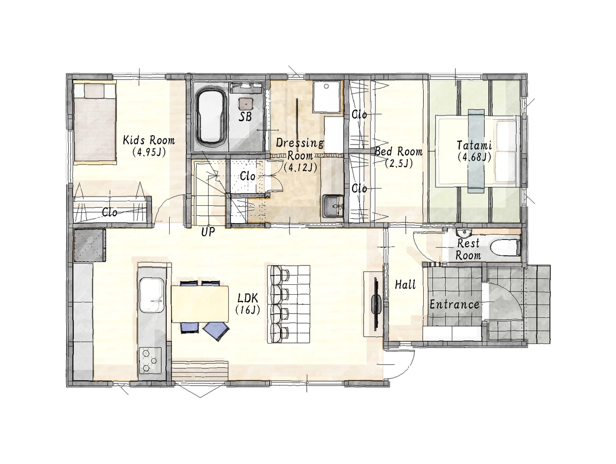 ゆったりと時を刻む平屋