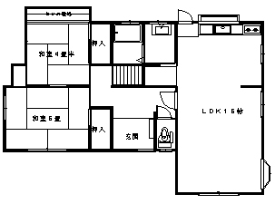 幸町貸家　１階平面図