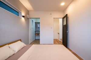 寝室　多層階　住宅施工事例　１．５階　ベットスペース